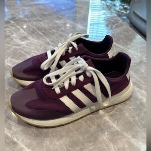 adidas Women's Purple and White Sneakers